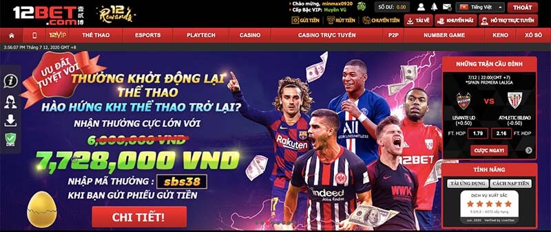 kho game tại 12bet