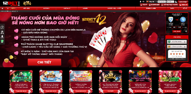 Trang cá độ bóng đá uy tín 12bet