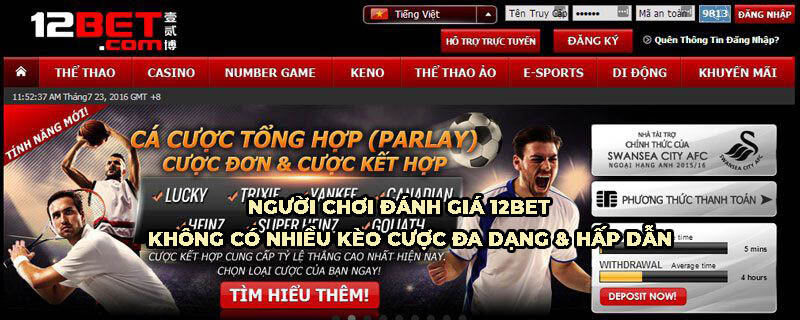 12bet lừa đảo đúng không