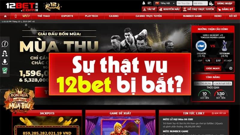 vụ việc 12bet lừa đảo